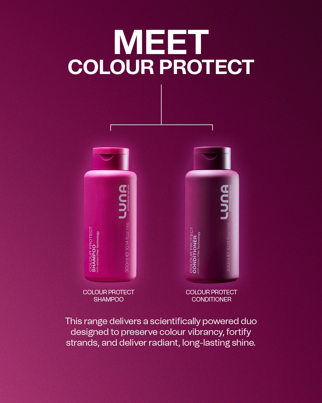 Luna Pro Haircare Colour Protect Shampoo and Conditioner Benefits
