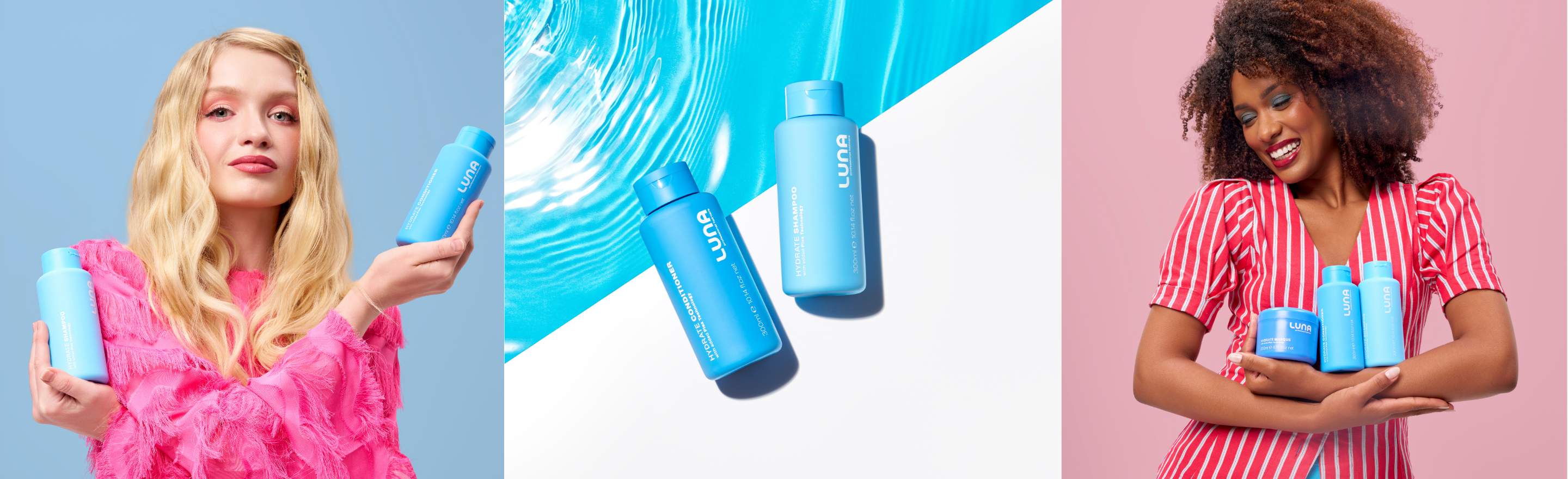 Luna Professional Haircare Hydrate Shampoo and Conditioner hair care range