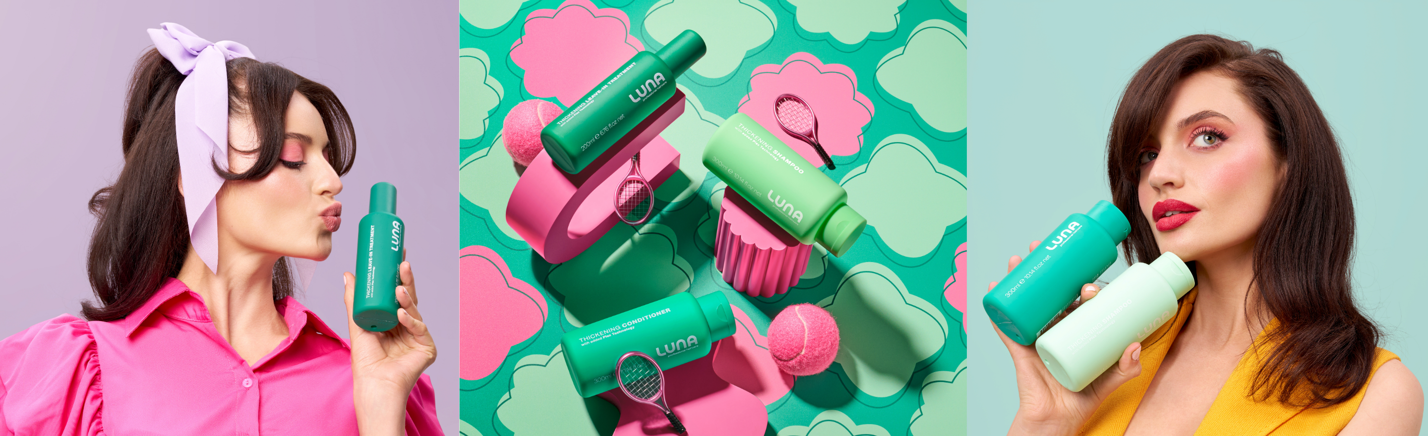 Luna Professional Haircare Thickening Shampoo and Conditioner hair care range