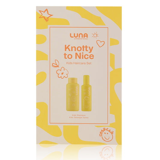 Luna Pro Haircare Holiday Gift Set Knotty To Nice Kids Shampoo and Detangle Spray 